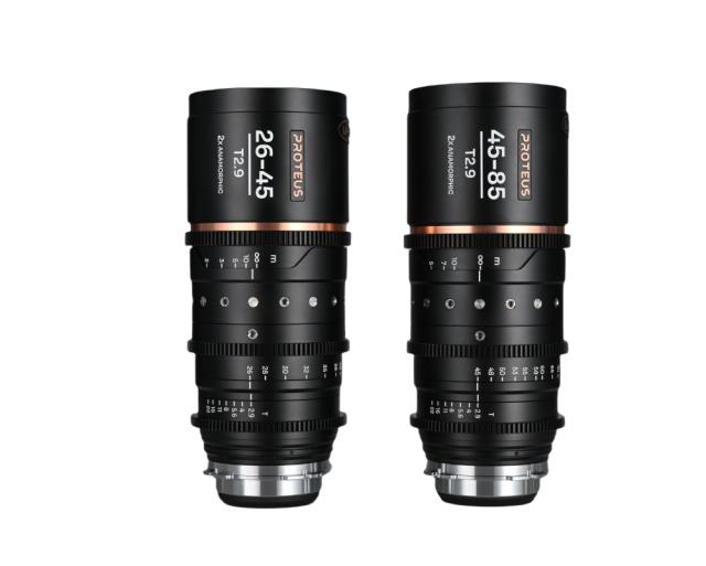 Laowa Kit obiettivo Proteus Zoom 2X Anamorphic 2-Lenti 26-45mm+ 45-85mm per Arri PL/Canon EF- Ambra Cine Scala Metri